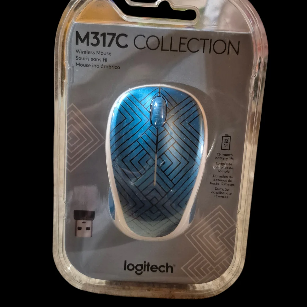 Logitech M317C Wireless Mouse - Blue